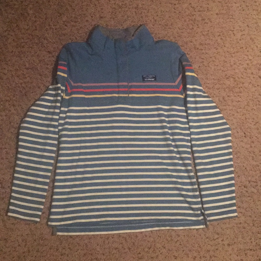 L L Bean Soft Cotton Rugby Henley